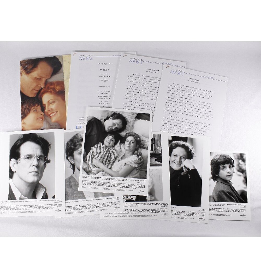 1992 Lorenzos Oil Movie press kit + 6 photo sheets (8x10) + production notes,